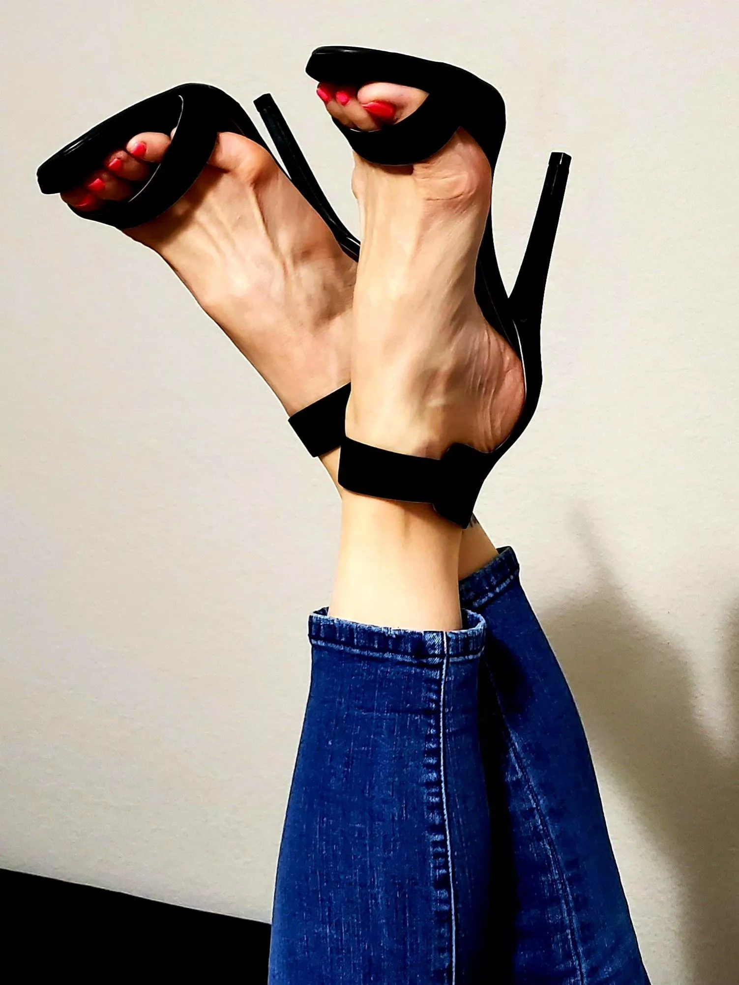 I'm not head over heels for you I'm heels over head.