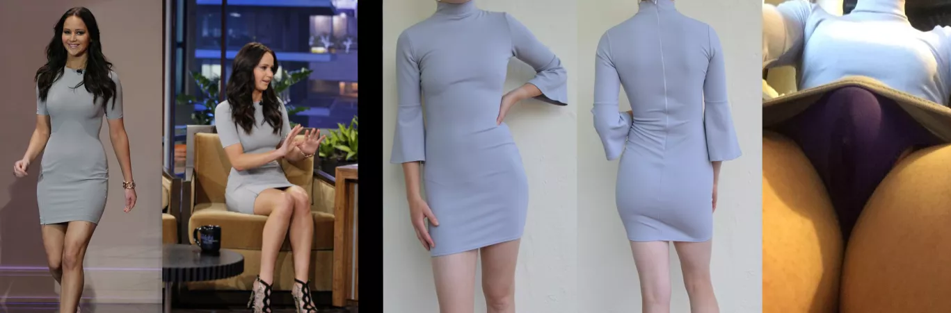 I'm not quite Jennifer Lawrence but we do own the same dress π