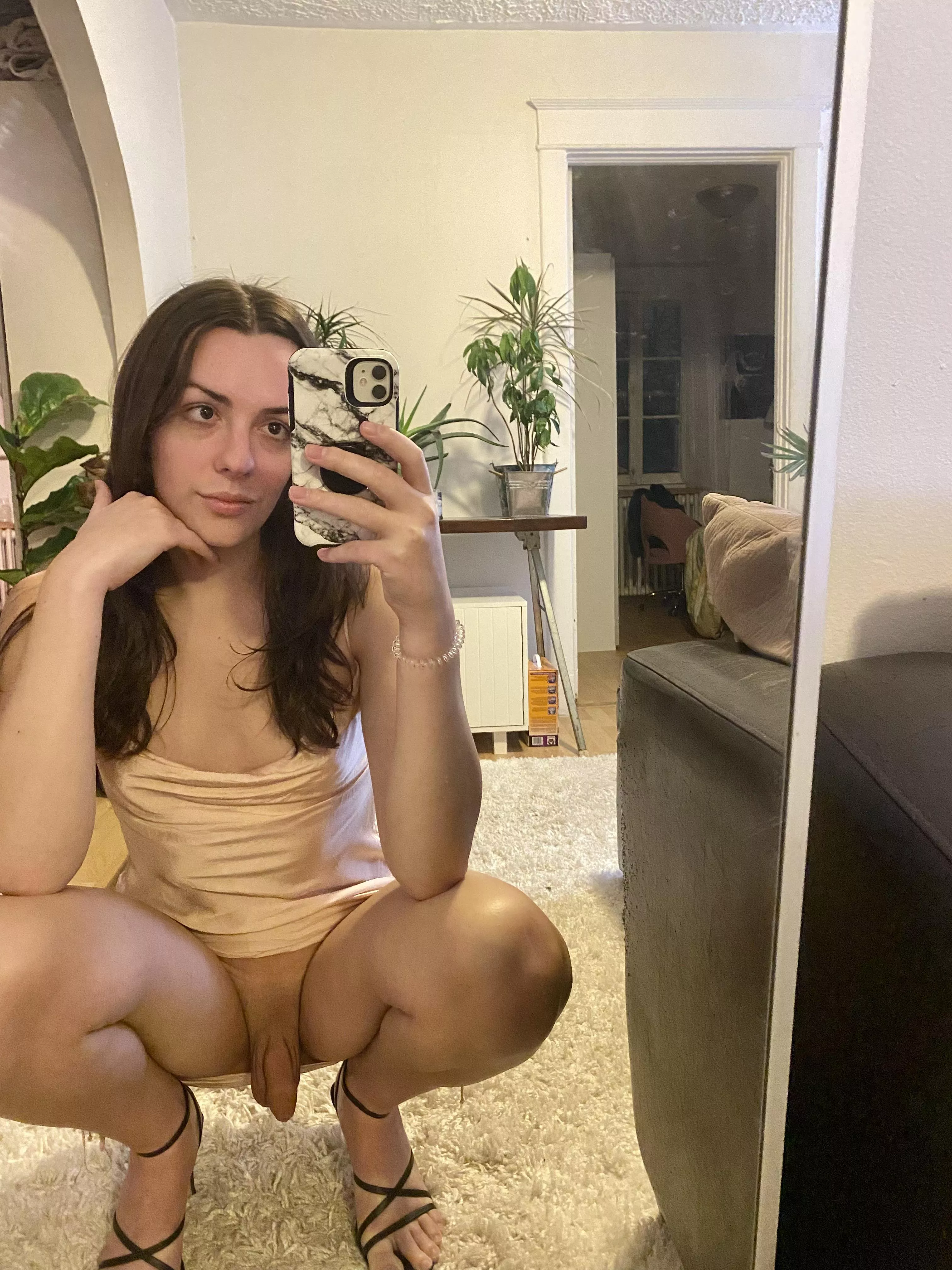 Iβm so silly, I forgot to wear underwear π
 Iβm so silly, I forgot to wear underwear π