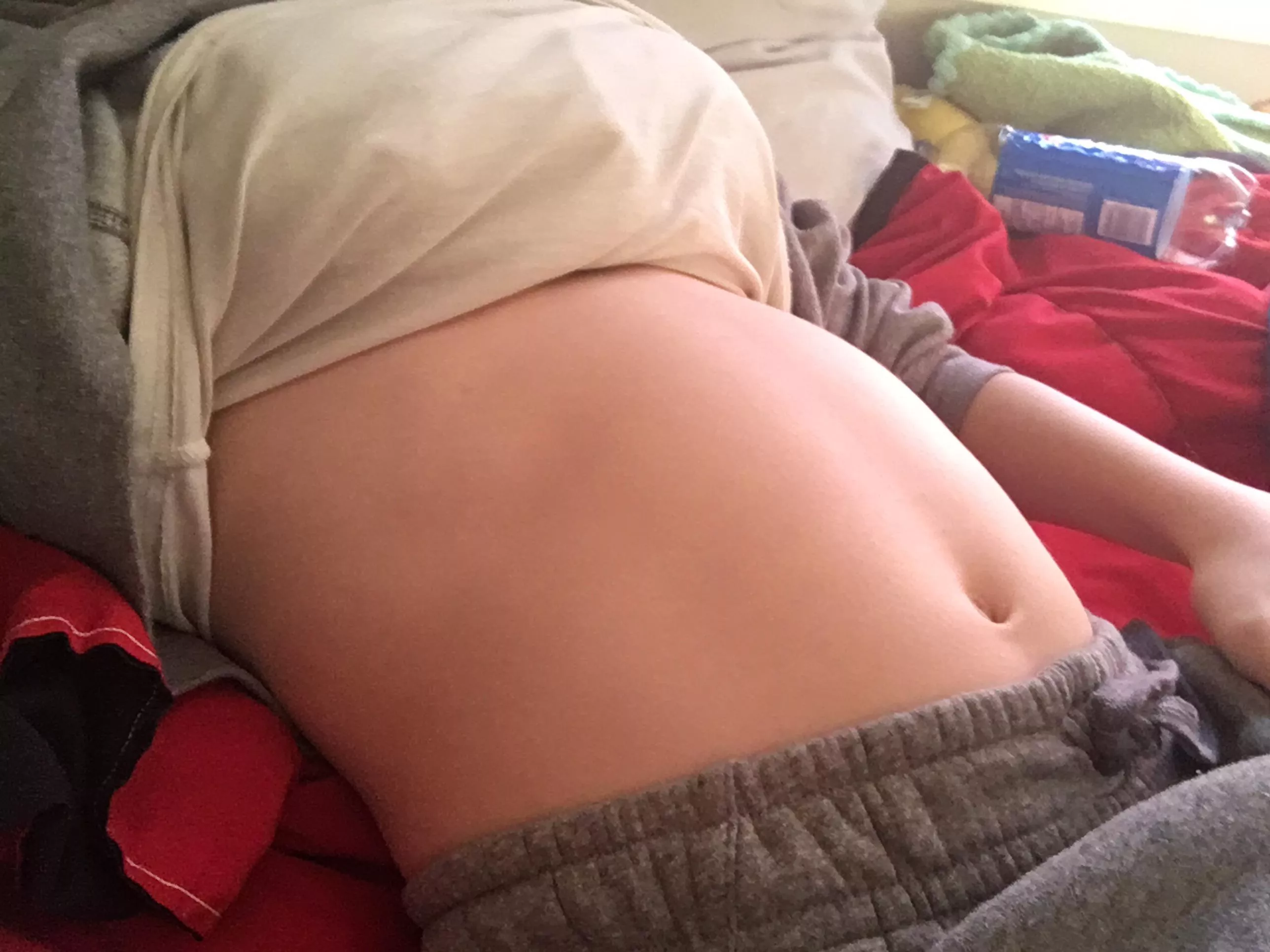 I’m so stuffed I’m literally immobile..