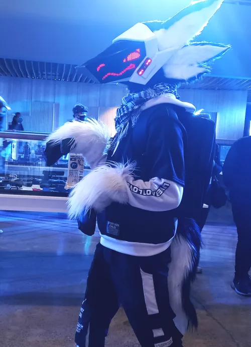 I'm so used to the T rex pose when I go fursuiting I sometimes do it out of fursuit too lmao, happy fursuit friday ya'll, Fursona and fursuit by me.