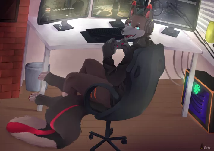 I'm the artist - Full commission for Drache - I loved making this commission. I don't use to draw background, so I hope that I did well uwu