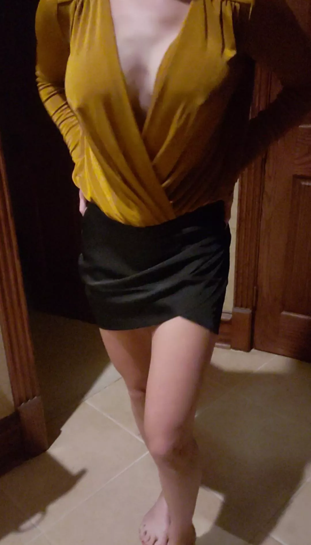 I'm thinking this new top is going to make date night fun...