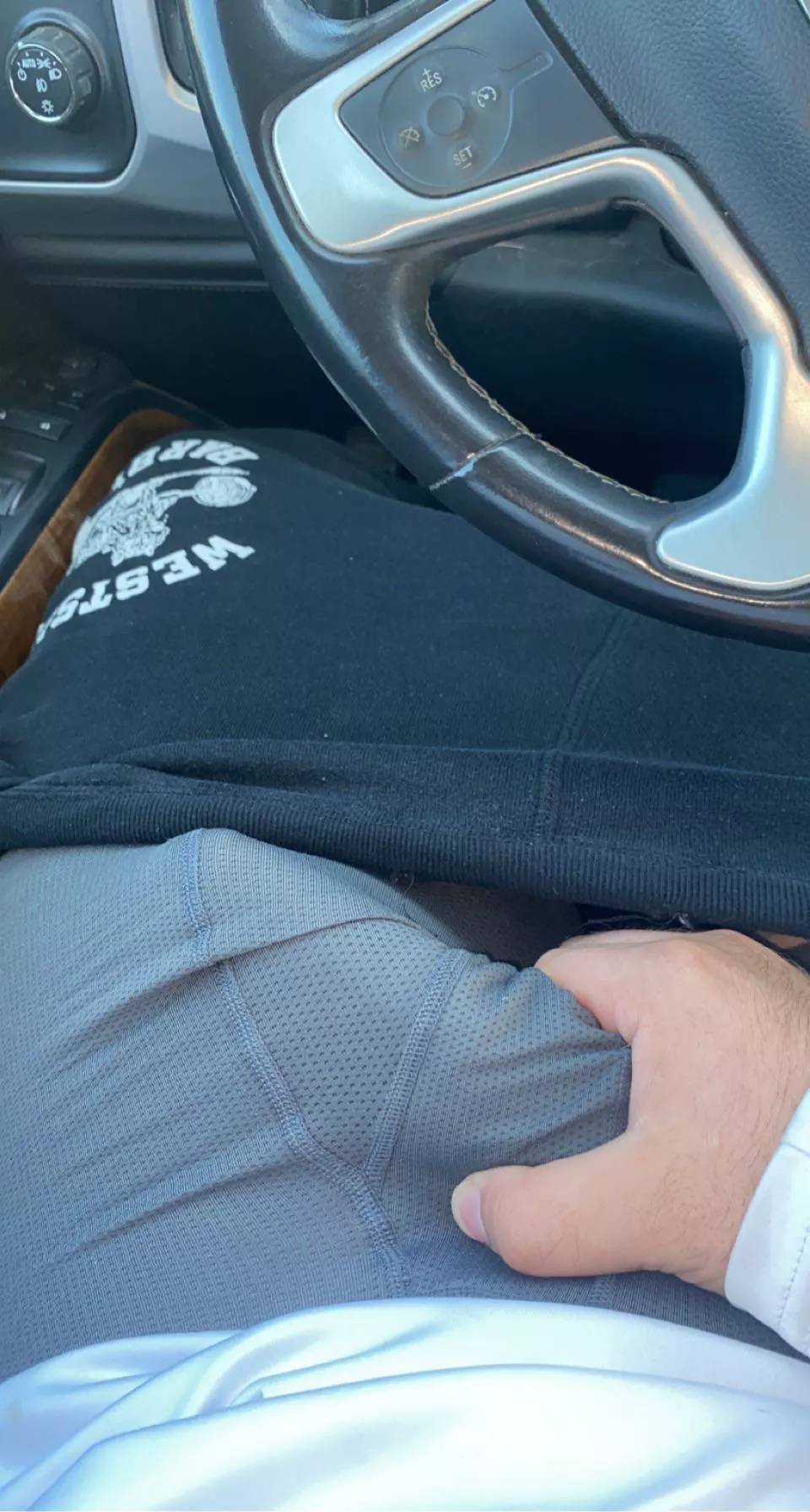 Imagine the bulge in my sweatpants without underwear