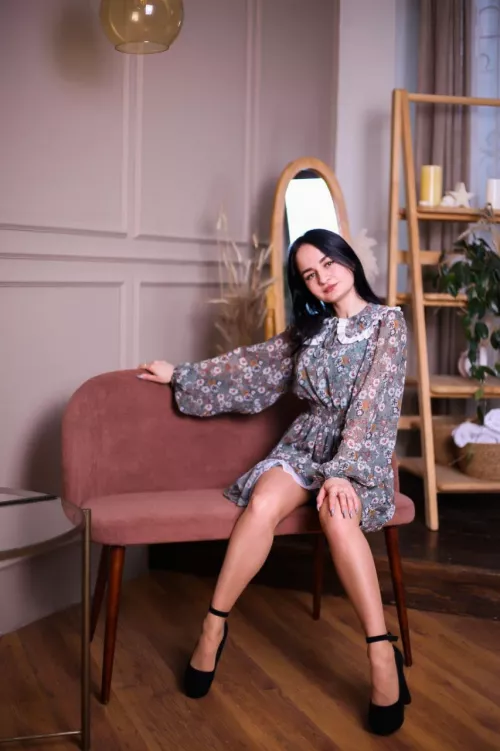 Imagine you enter a room and there I take a selfie in this outfit, what will you do?