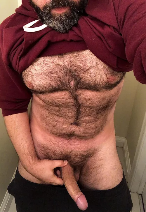 In a sweater and pants you might not see at first glance, I’ve got a thick furry body and something big in my pants.(40) In a sweater and pants you might not see at first glance, I’ve got a thick furry body and something big in my pants.(40)