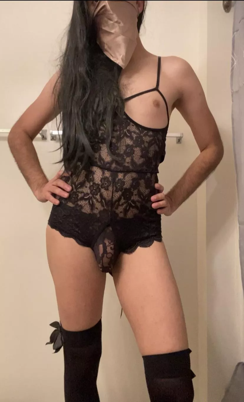 In black lace :) In black lace :)