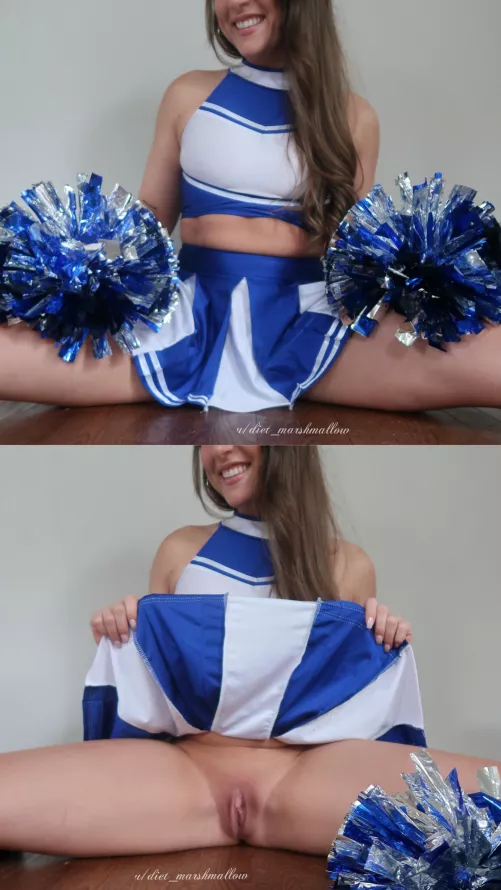 In case you were wondering what cheerleaders wear under their skirts 🤫