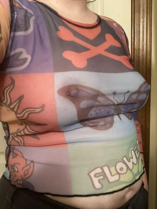 in isolation so figured there was no need to wear anything under this top