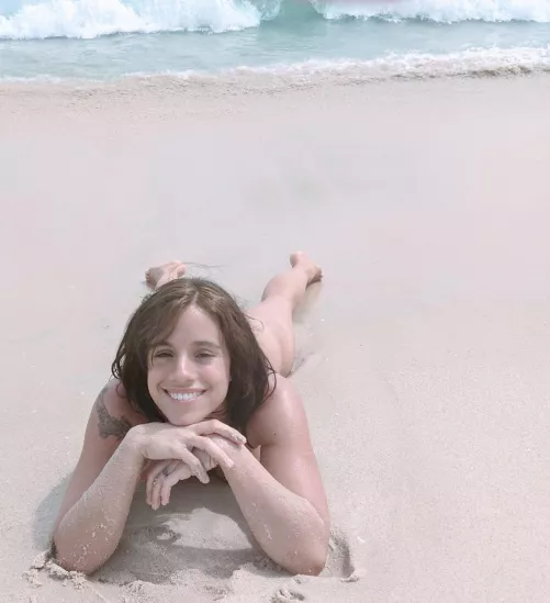 In peace, and unaware that a big wave is about to get me soaked!