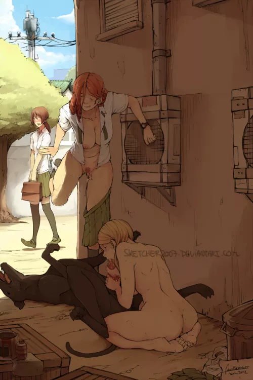 In the back alley (sketcher2007)