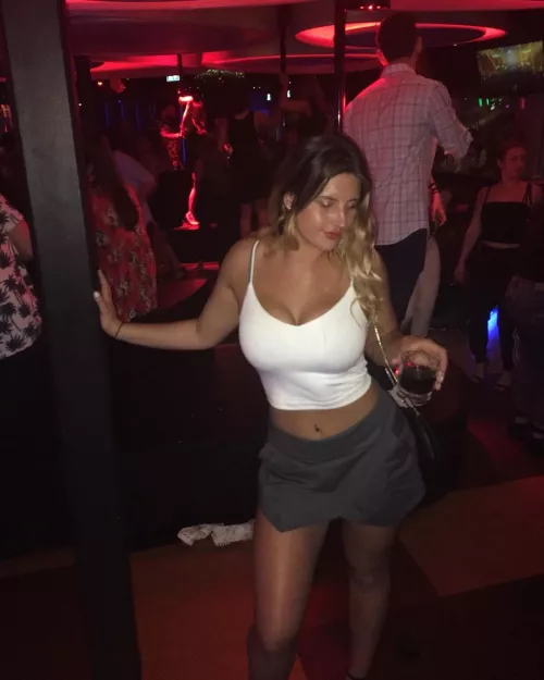 In the club
