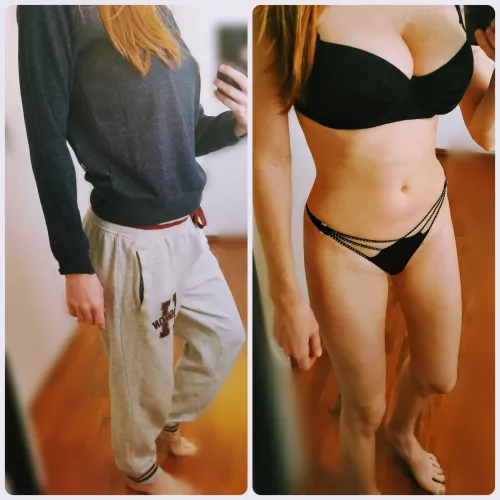 In the kitchen VS at the pool ๐