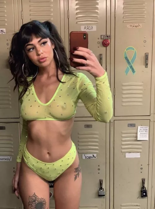 In the locker room