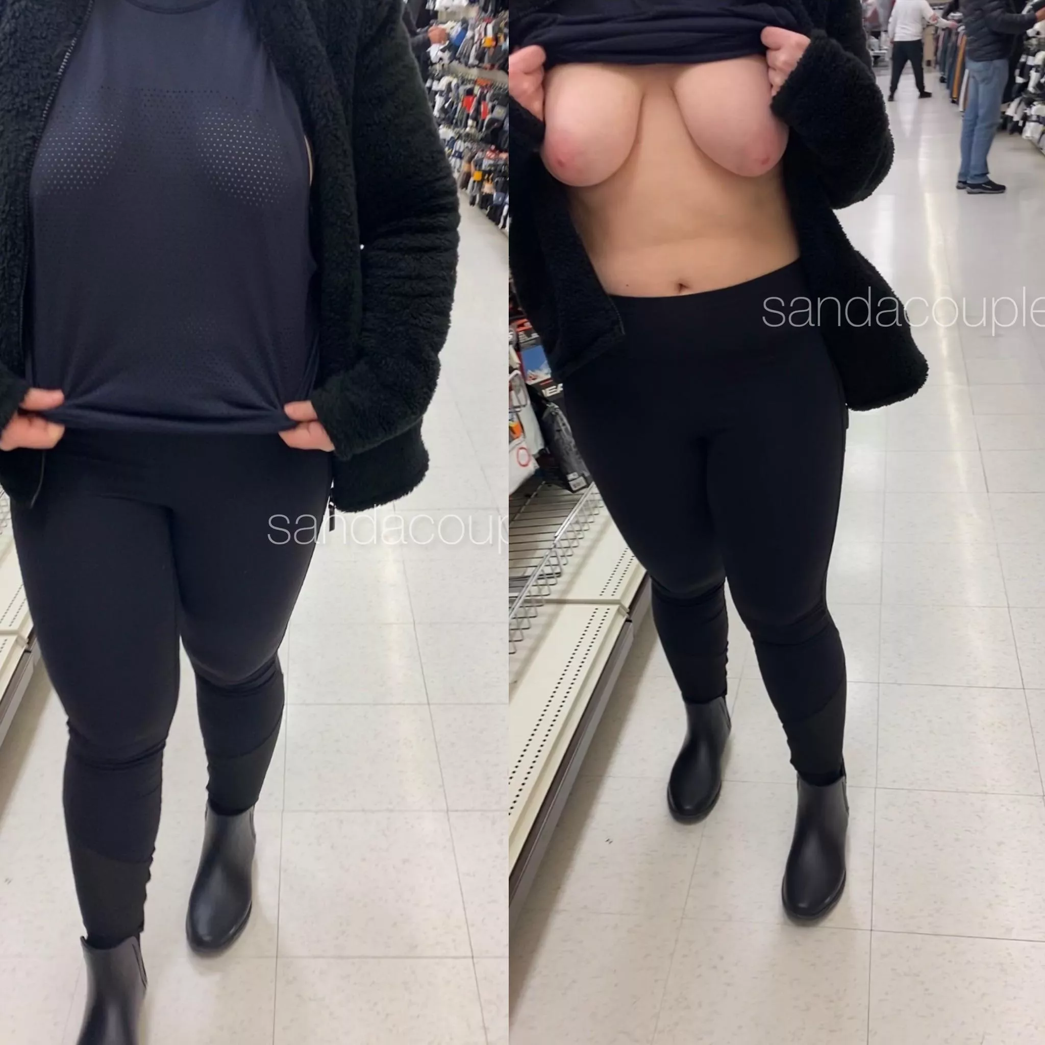 In the men’s section In the men’s section