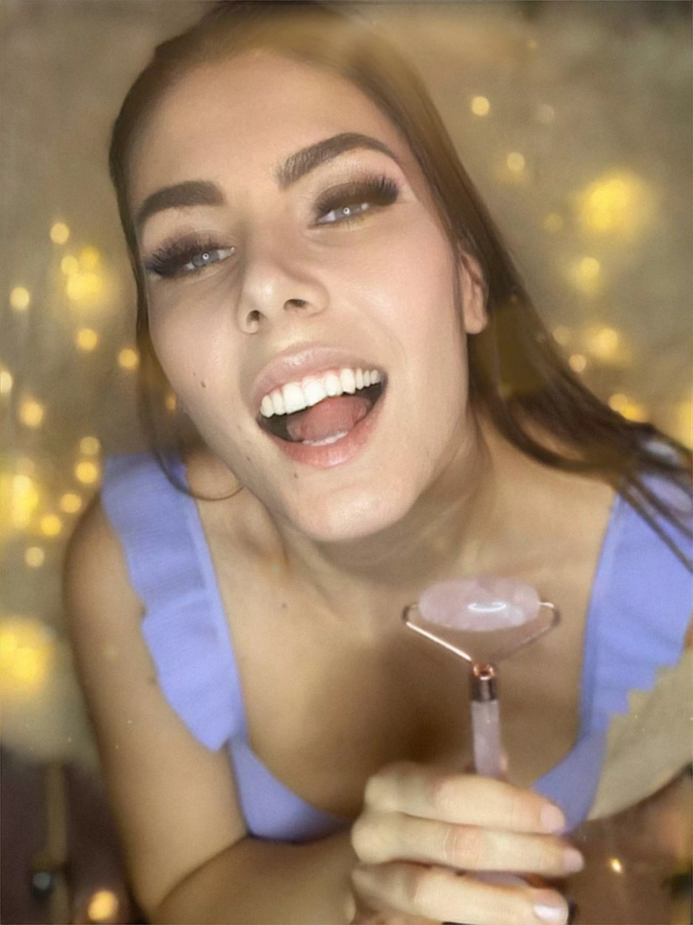 In the middle of my evening routine 😅just having fun