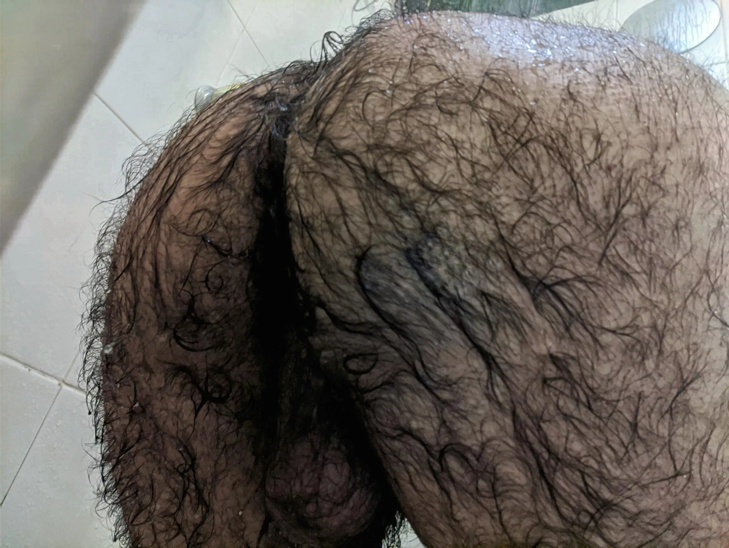 In the shower