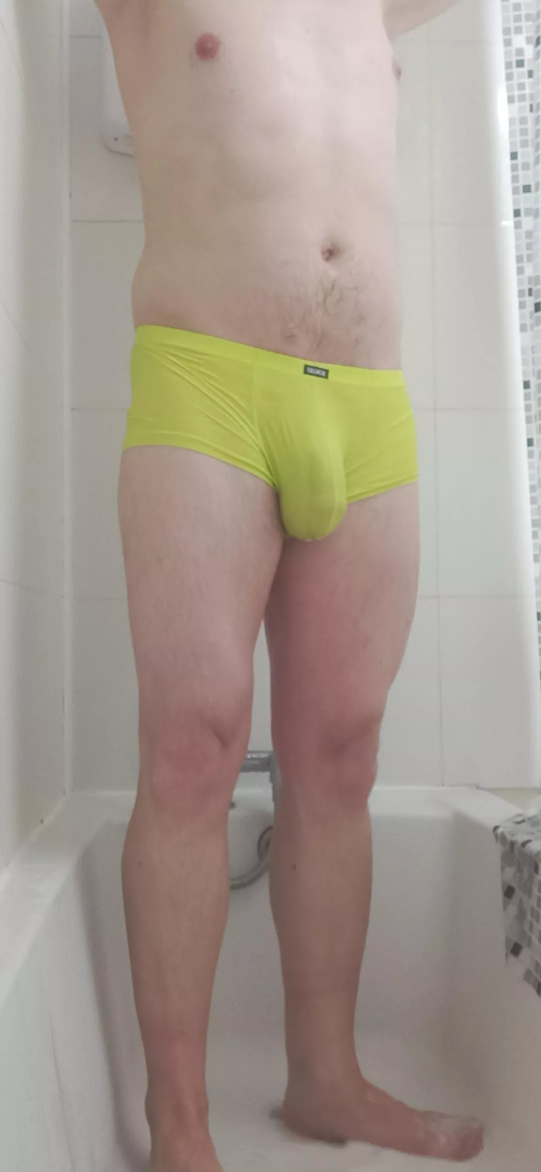 In the shower... In the shower...