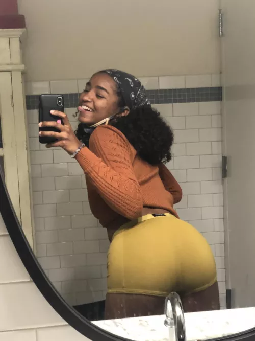 In the work bathroom again