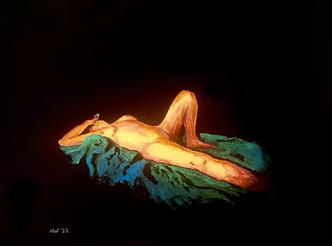 “Incarnate” - acrylic on wood