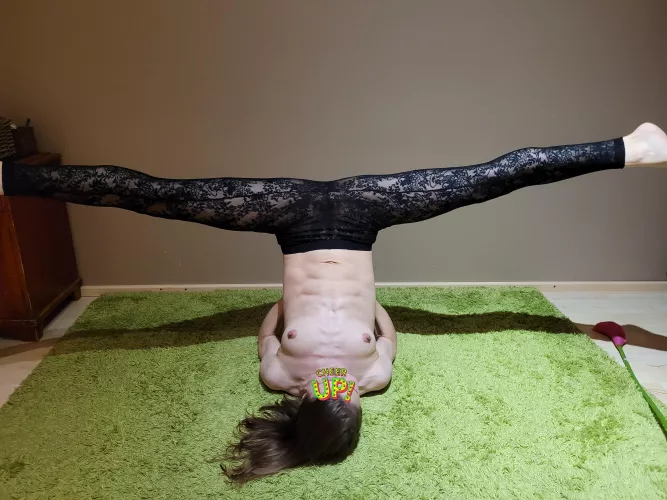 Inner thigh stretch wide open 😉 [f]