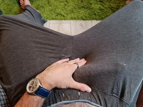 Insert witty title about grey sweatpants.