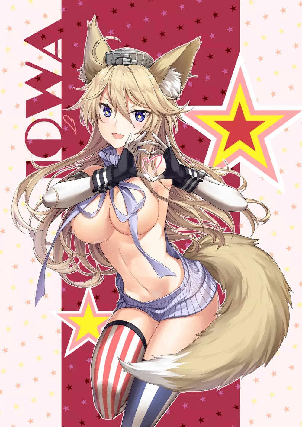Iowa as a kitsunemimi (Kancolle) Iowa as a kitsunemimi (Kancolle)