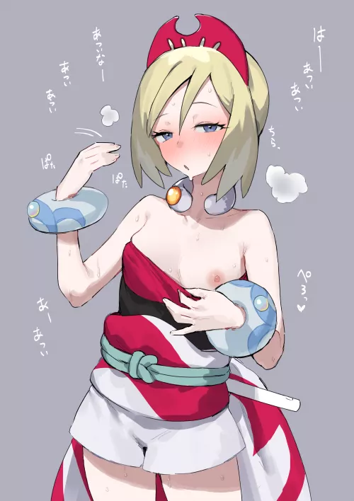 Irida feeling hot [Pokemon] (ie)