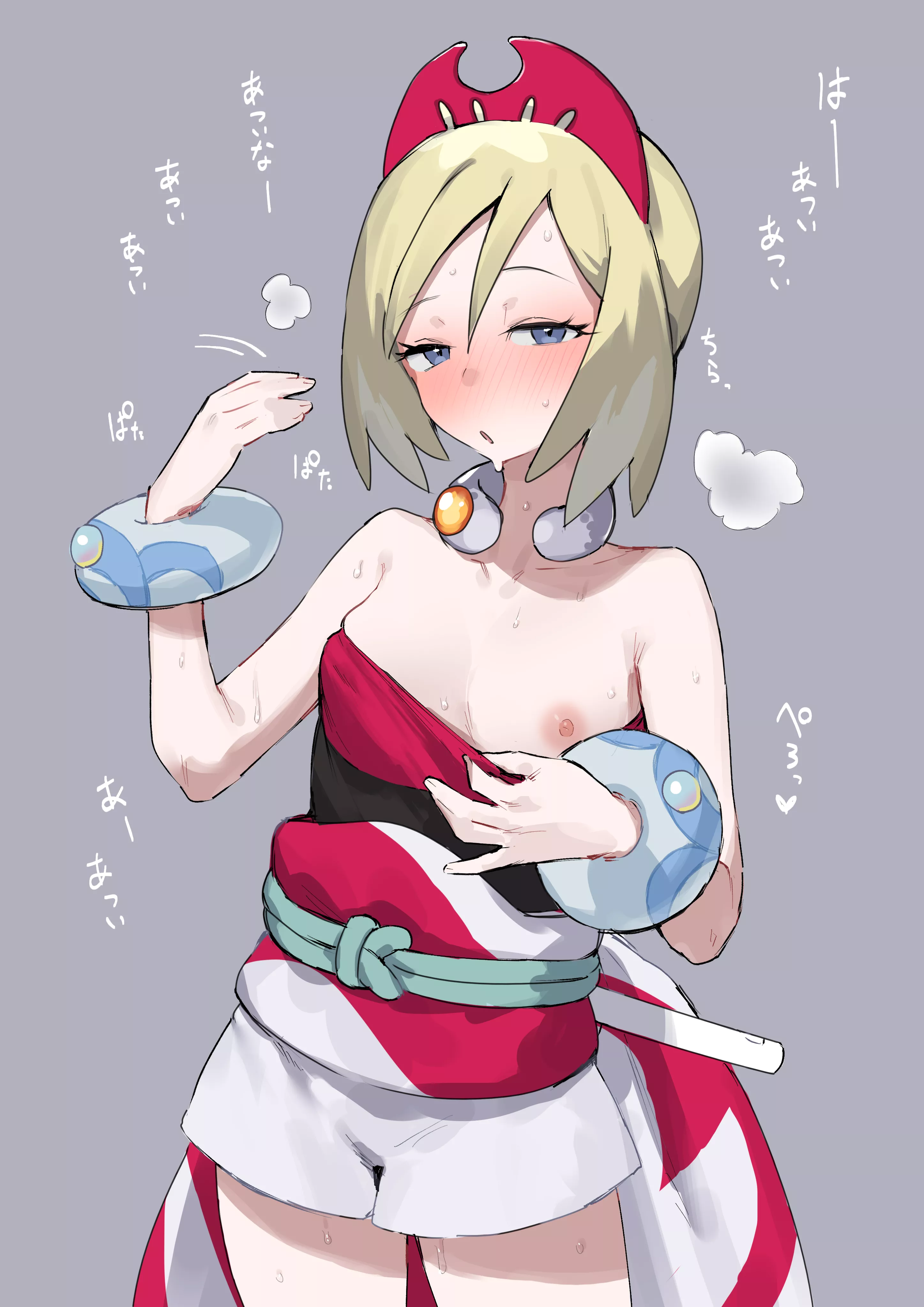 Irida feeling hot [Pokemon] (ie)