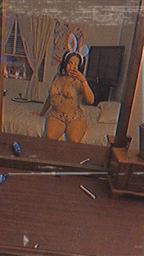 Is it time to feed your bunny yet? 🥺💕 she’s hungry 🐰