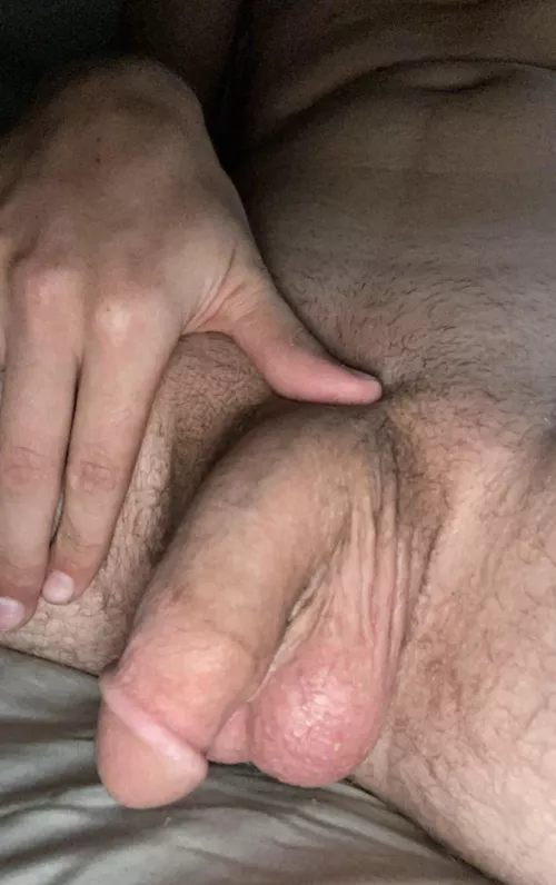 It gets way bigger when itโs hard dms open