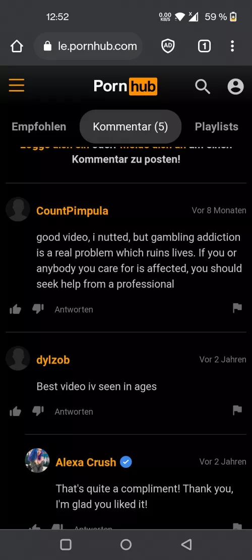 It is a big problem, please seek help. After you nut.