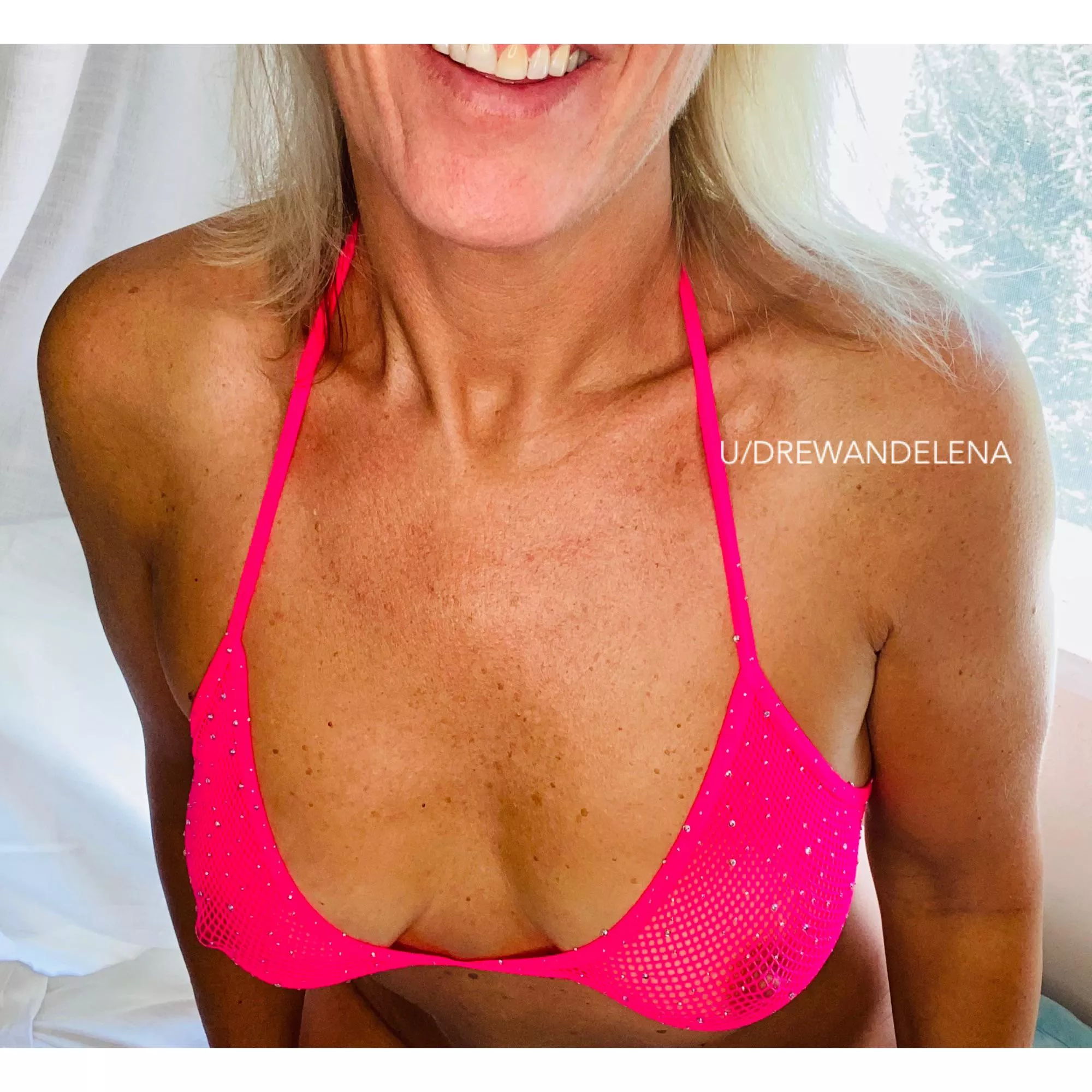 It may be time for a quick hot tub dip. Hope you all like pink .