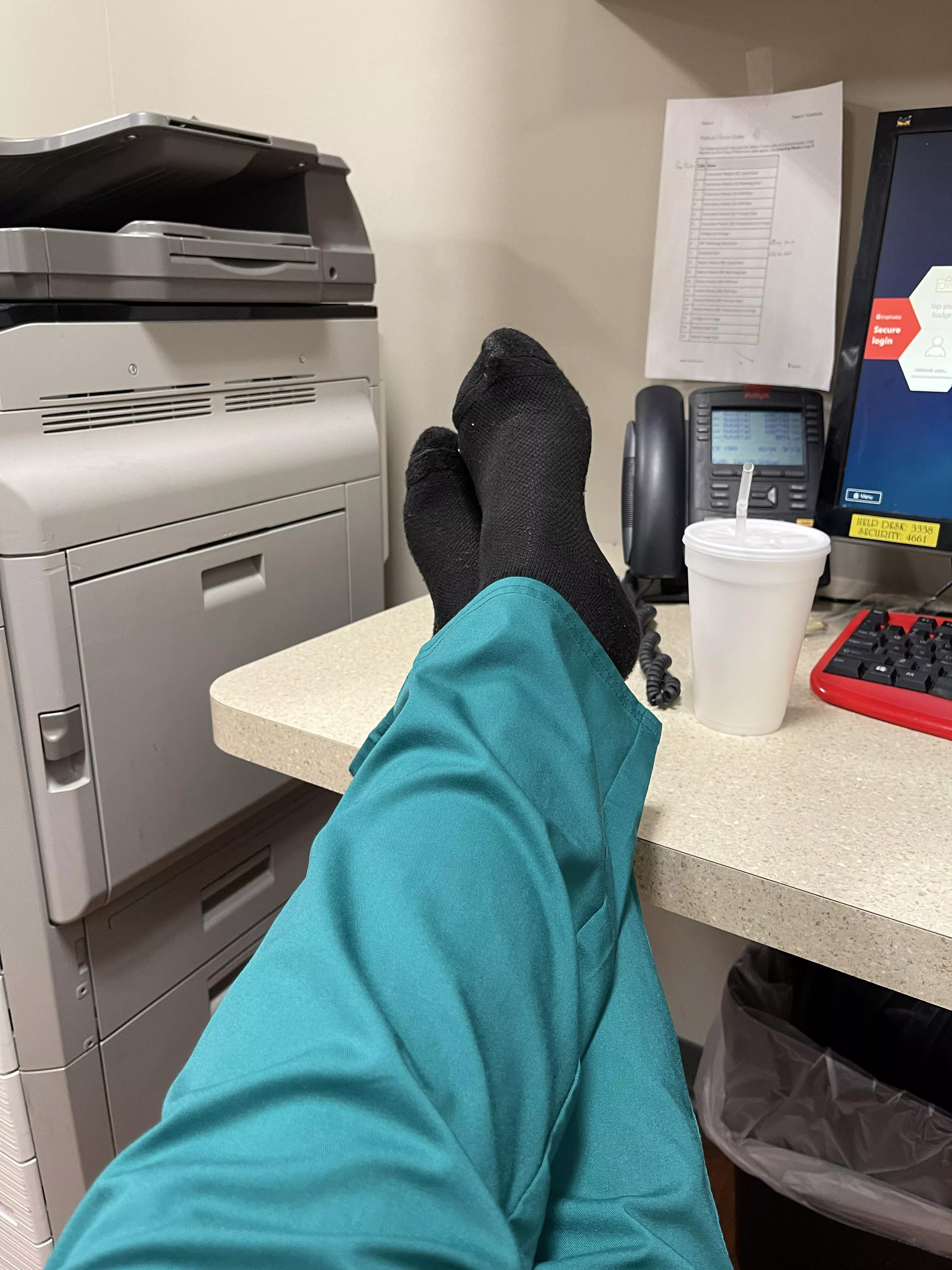 It smells like vinegar in the hospital now