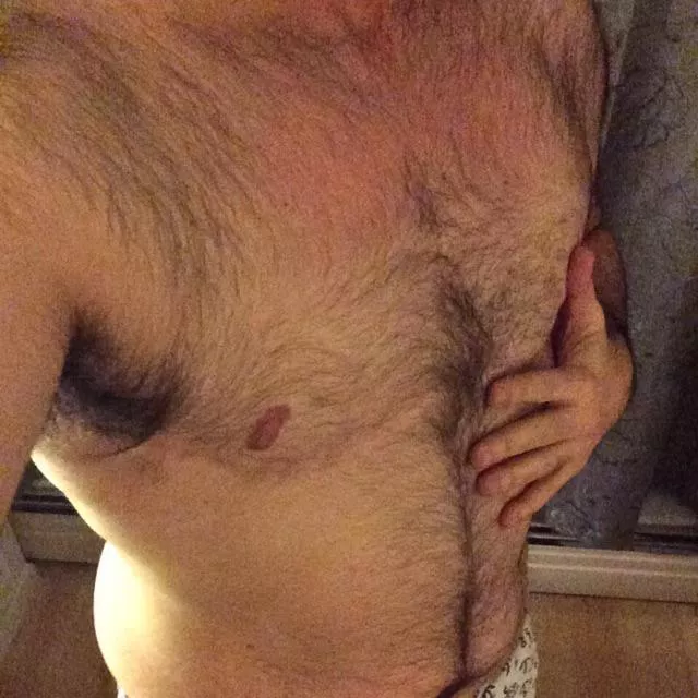 It started on the chest, but has spread outward!