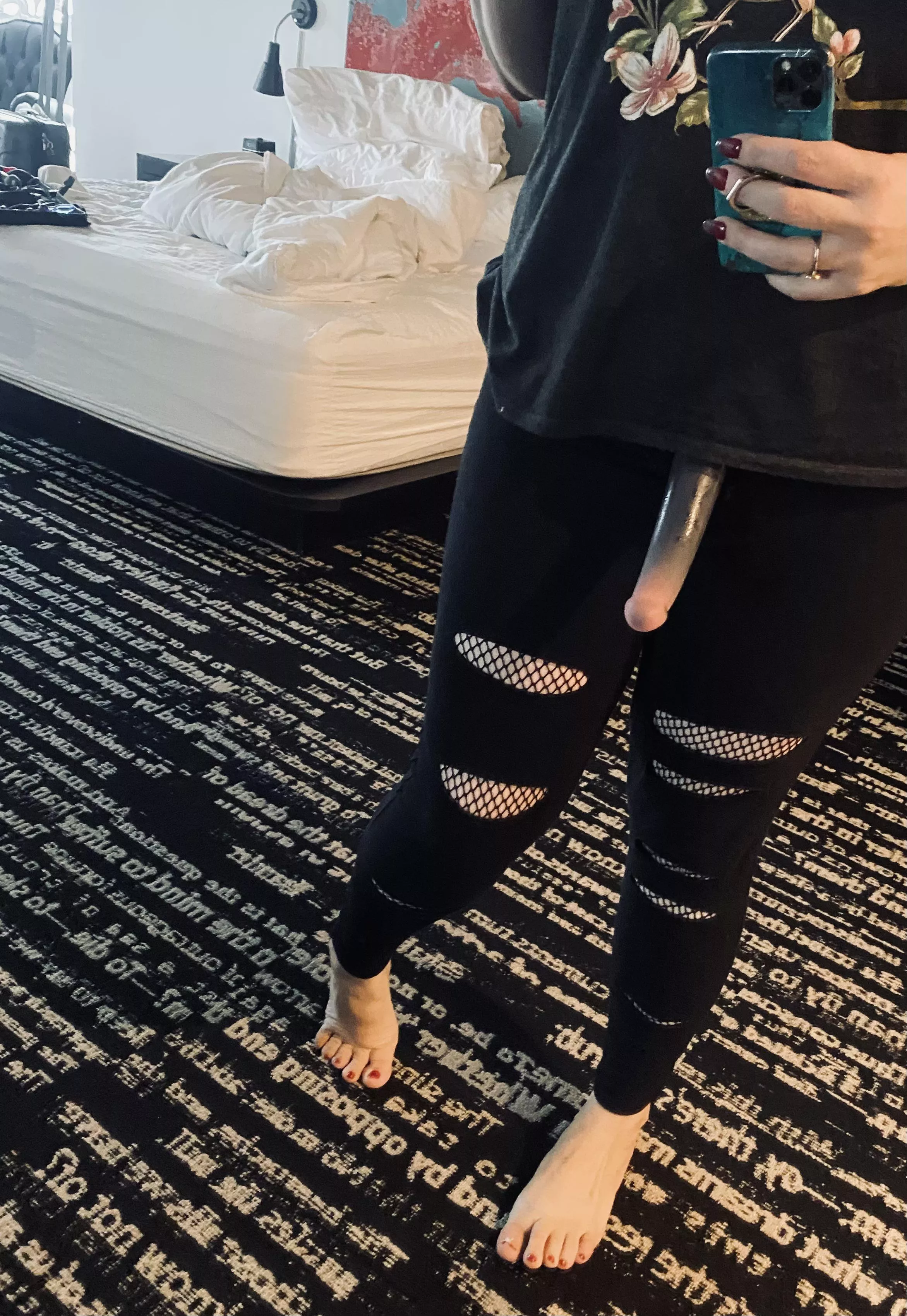 It turns from black to pink as it gets hotter..?