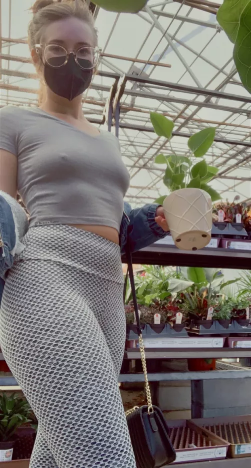 It was a little cold in the garden center today π