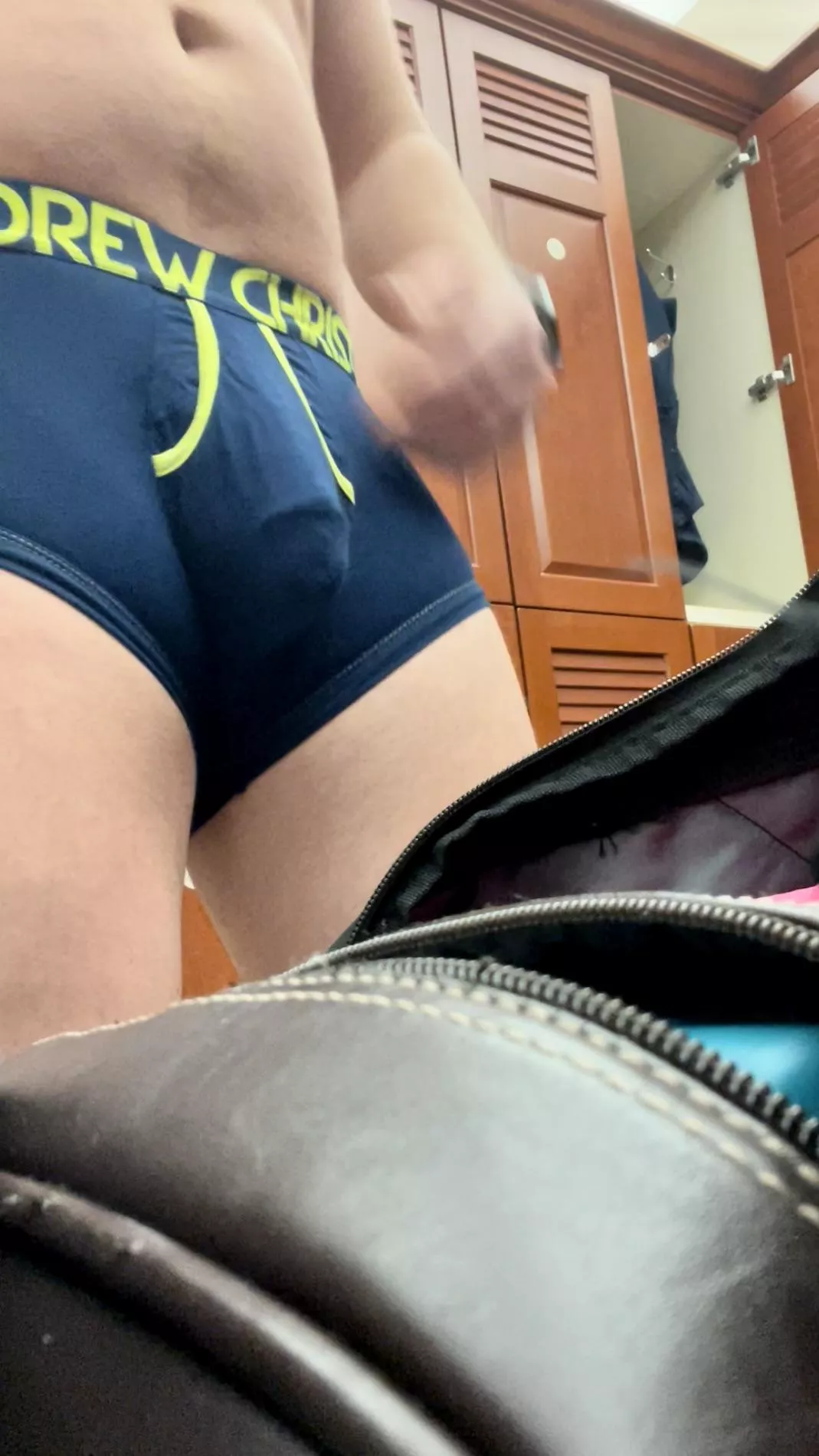 It was too quiet this morning so nobody saw my bulge….until now!