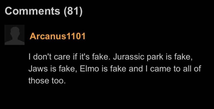 It’s all fake