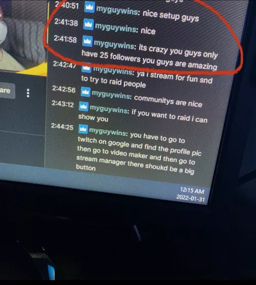 It’s hard having no viewers at times but comments like this make my day. I just wanted to share my happiness with you all!