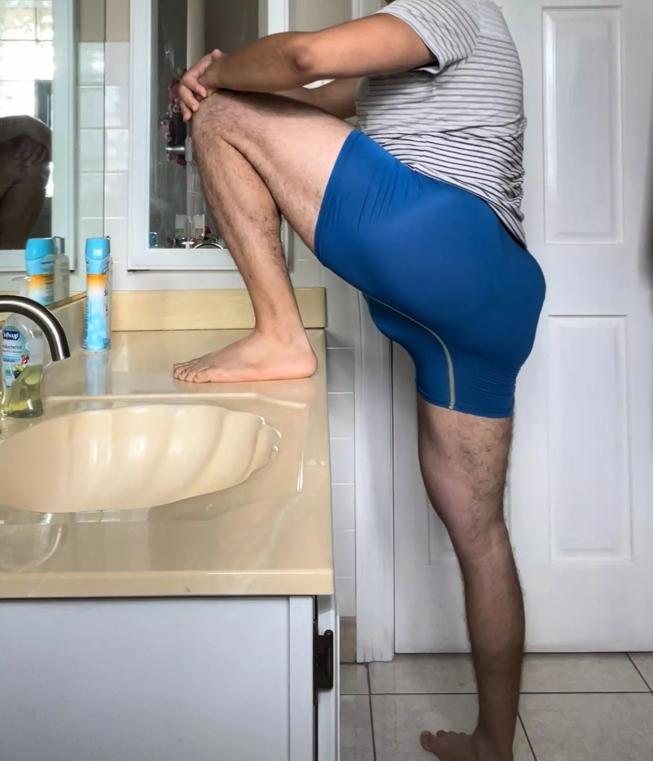 It’s important to stretch before any activity. 😉