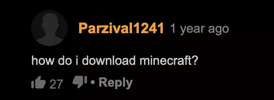 it's just a shame nobody answered him.