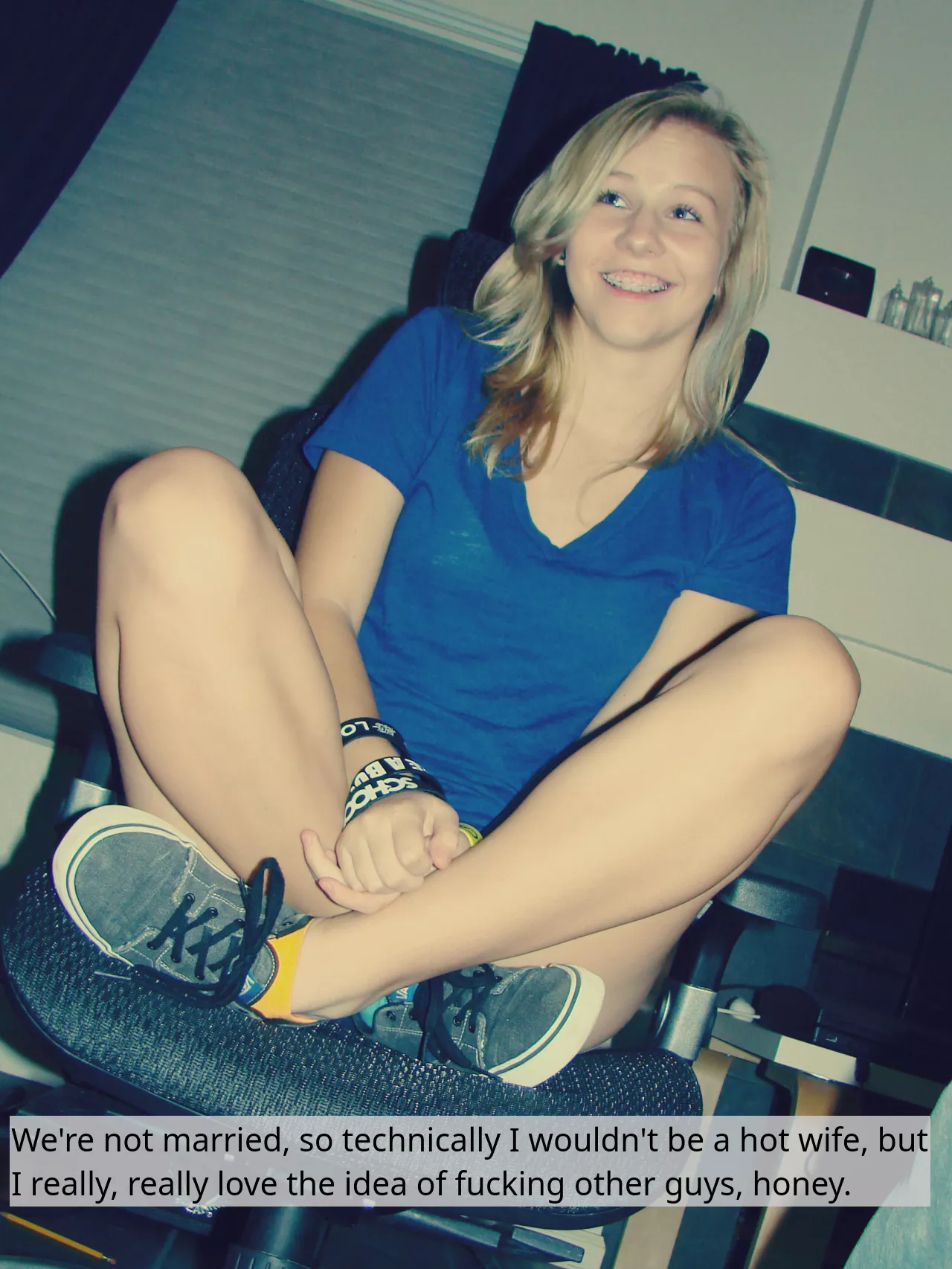 It's just words, in the end what only matters is that you fuck lots of hot guys and tell me all the naughty details