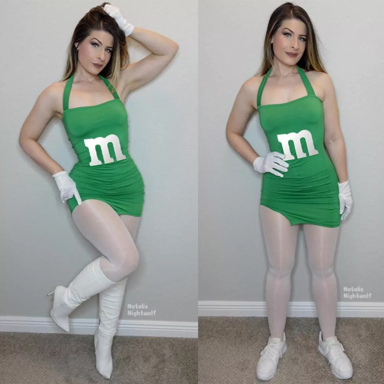 It's me, the green m&m. They changed me. 🥺 Do you like me better before or after? 💚