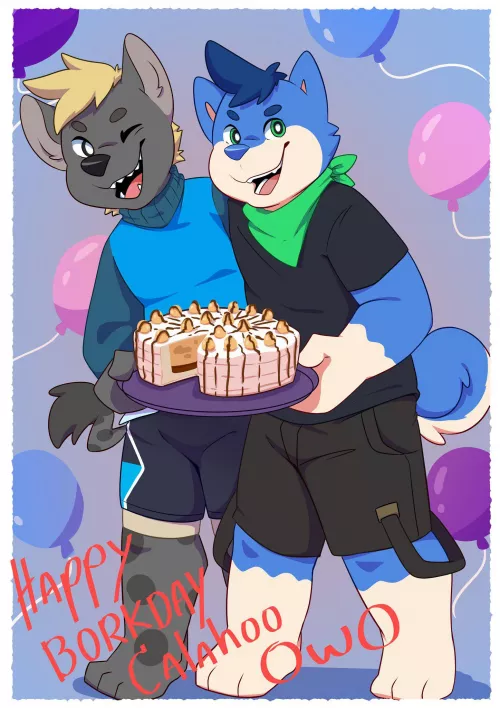 It’s my 19th Birthday!!! [Artwork by @chubby_blue on Twitter]