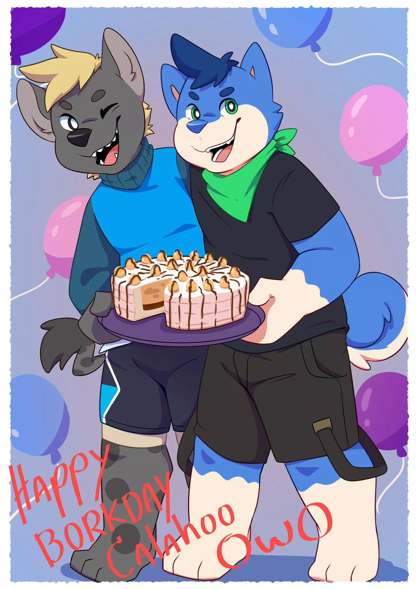 It’s my 19th Birthday!!! [Artwork by @chubby_blue on Twitter]