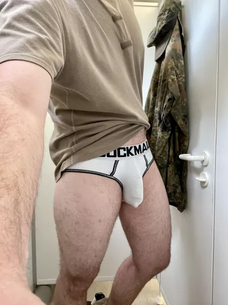 It’s nice to have lucky underwear on under the uniform 🙂 It’s nice to have lucky underwear on under the uniform 🙂