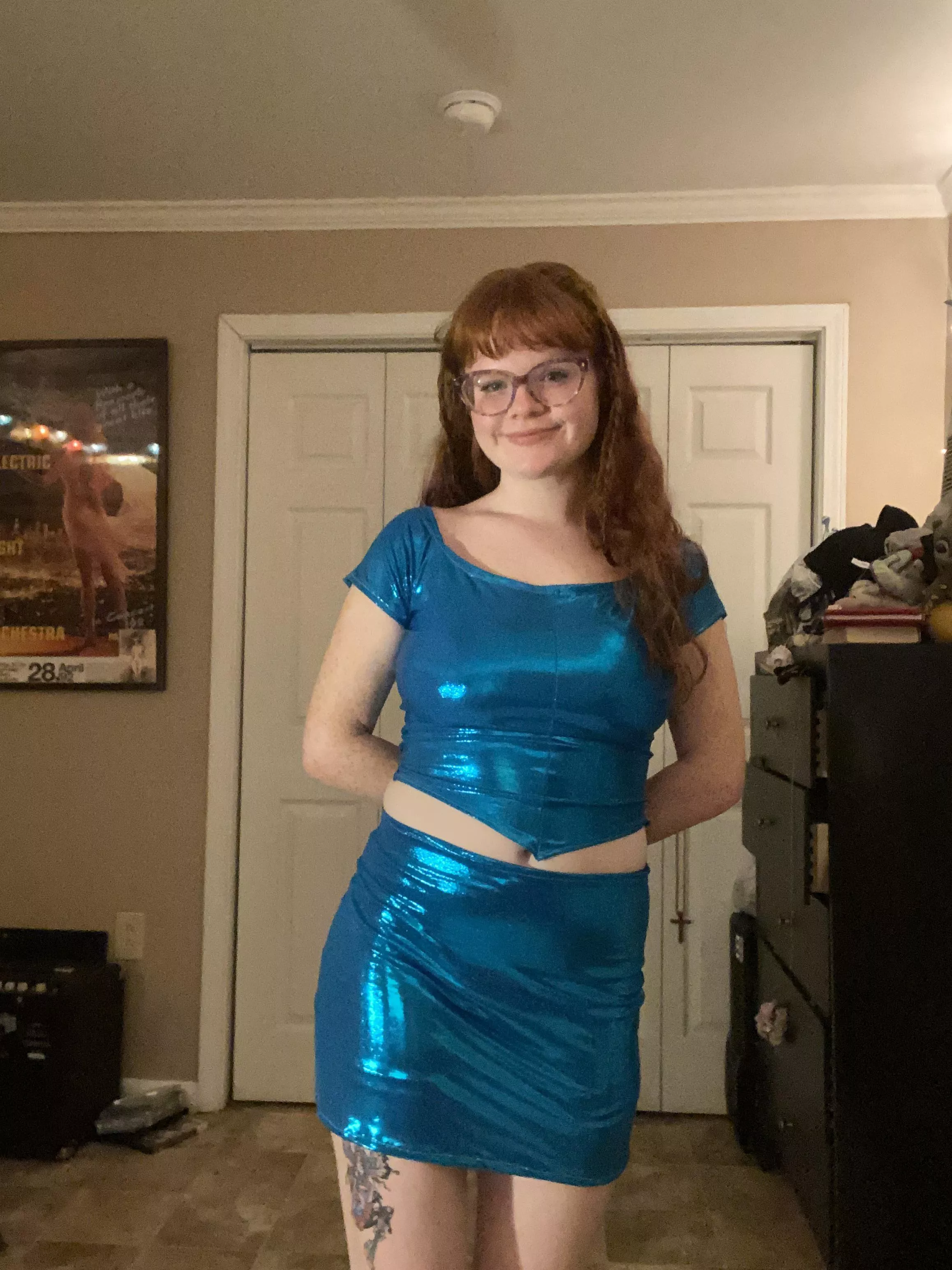 It's not exact but this is my try at Bloom from winx club (my first sewing project ever!)