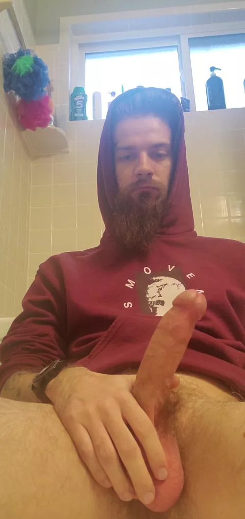 It's too cold to be nude all the way