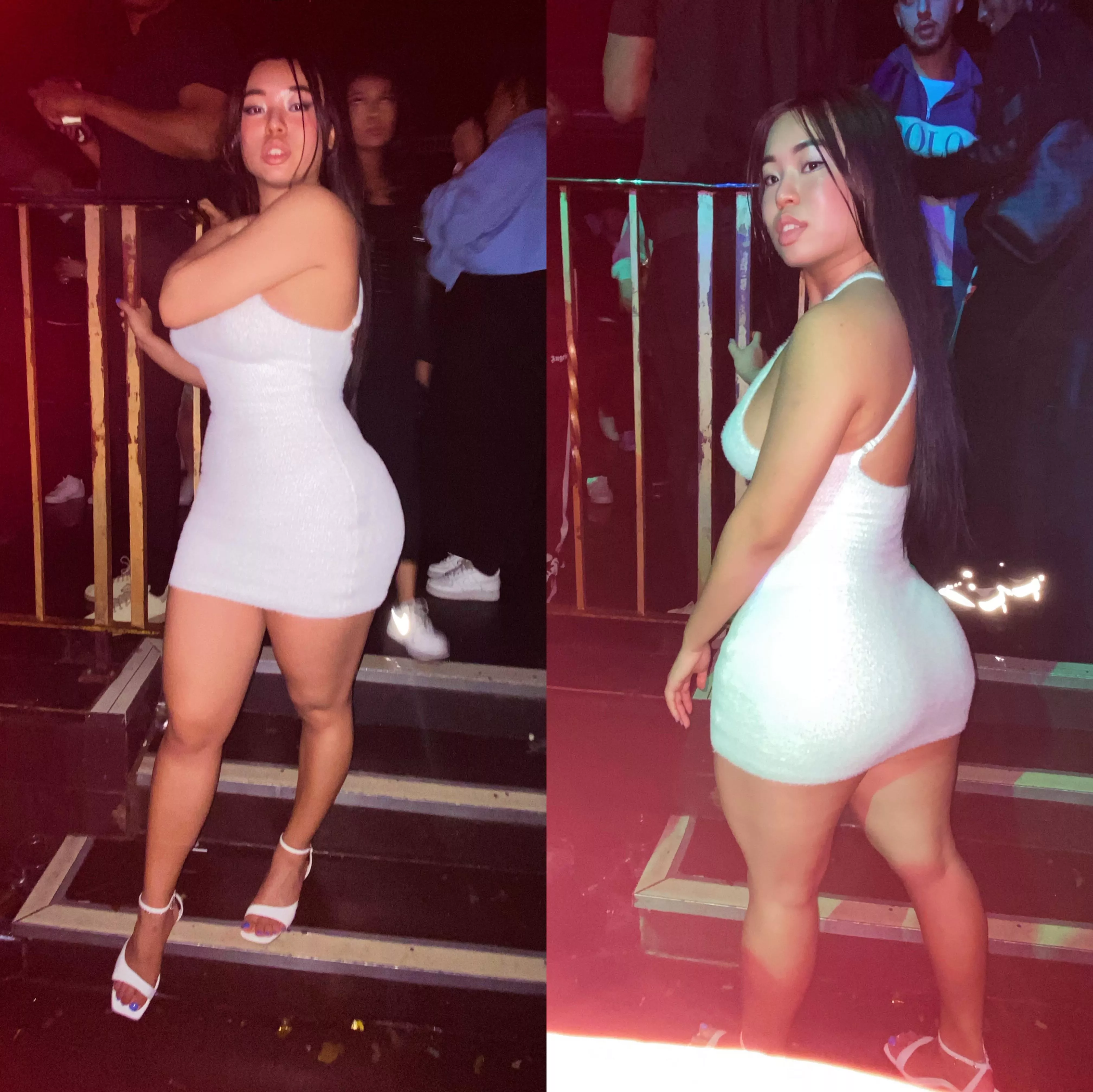 It’s white heels blue toes for the new year.OC